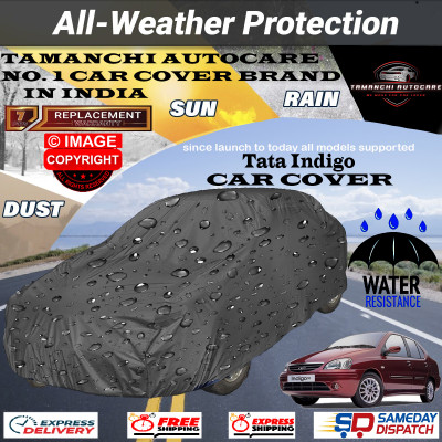 Tamanchi Autocare Car Cover For Tata Indigo(Grey)