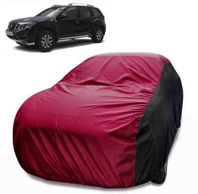 MoTRoX Car Cover For Nissan Terrano (Without Mirror Pockets)(Maroon, Black)