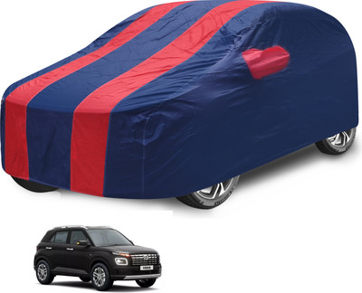 Auto Hub Car Cover For Hyundai Venue (With Mirror Pockets)(Red)
