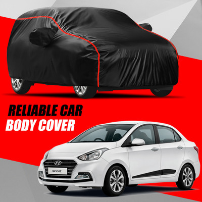 AXLOZ Car Cover For Hyundai Xcent (With Mirror Pockets)(Multicolor)