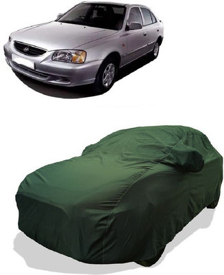 QLAX Car Cover For Maruti Accent GLX (With Mirror Pockets)(Gold)