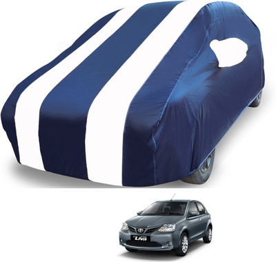 MOCKHE Car Cover For Toyota Etios Liva (With Mirror Pockets)(White)