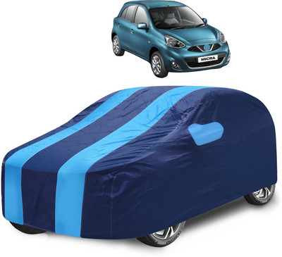Caronix Car Cover For Nissan Micra (With Mirror Pockets)(Blue)