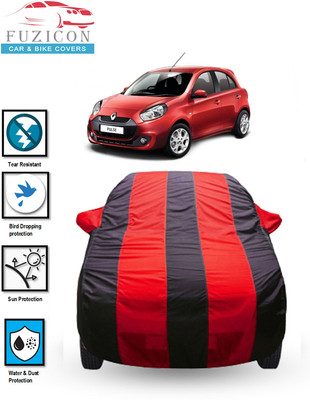 FUZICON Car Cover For Renault Pulse (With Mirror Pockets)(Blue, Red)