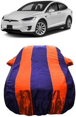 Wegather Car Cover For Tesla MODEL X (With Mirror Pockets)(Orange)
