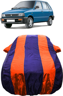 Wegather Car Cover For Maruti 800 AC BSII (With Mirror Pockets)(Orange)