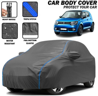 FAUXFUR Car Cover For Maruti Suzuki Ignis 1.3 AMT Alpha (With Mirror Pockets)(Grey)