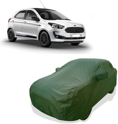 Tricway Car Cover For Ford Figo Titanium Blu Diesel (With Mirror Pockets)(Green)