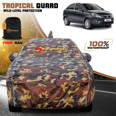 AUTOMOZEXO Car Cover For Tata Zest (With Mirror Pockets)(Multicolor)