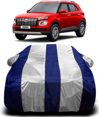 AXLOZ Car Cover For Hyundai Venue (With Mirror Pockets)(Multicolor)