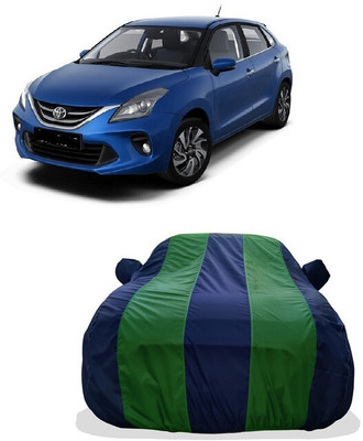 Tricway Car Cover For Toyota Glanza G CVT (With Mirror Pockets)(Green)