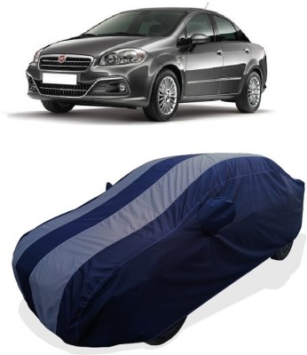 Coxtor Car Cover For Fiat Linea 1.3 Multijet Active (With Mirror Pockets)(Grey)