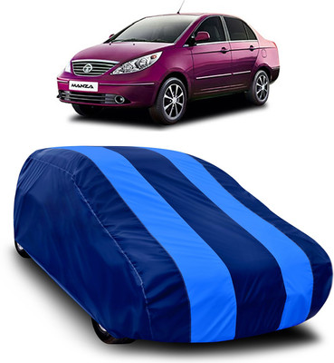 MoTRoX Car Cover For Tata Manza (Without Mirror Pockets)(Blue, Blue)