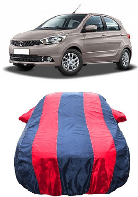 Wegather Car Cover For Tata Tiago 1.05 Revotorq XM Option (With Mirror Pockets)(Red)