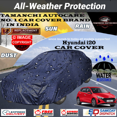 Tamanchi Autocare Car Cover For Hyundai i20(Blue)