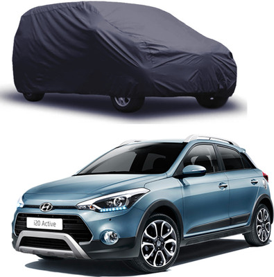 ROYAL AUTO MART Car Cover For Hyundai i20 Active (Without Mirror Pockets)(Grey)