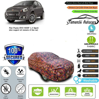 Tamanchi Autocare Car Cover For Fiat Punto EVO 90HP 1.3 Sport(Multicolor)