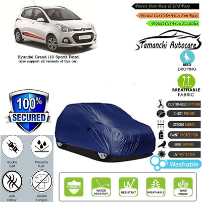 Tamanchi Autocare Car Cover For Hyundai Grand i10 Sportz Petrol(Blue)
