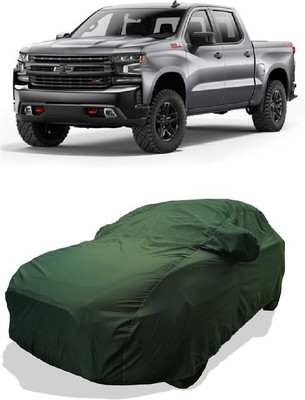 QLAX Car Cover For Maruti Silverado 6.2L (With Mirror Pockets)(Green)