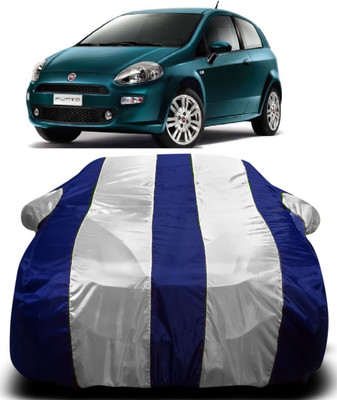 AXLOZ Car Cover For Fiat Grande Punto (With Mirror Pockets)(Multicolor)