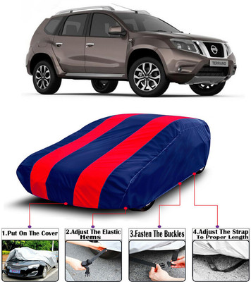 RWT Car Cover For Nissan Terrano (With Mirror Pockets)(Red, Blue)
