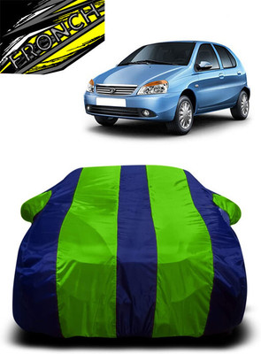 FRONCH Car Cover For Tata Indica DLX (With Mirror Pockets)(Green, Blue)