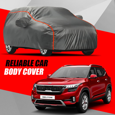 AXLOZ Car Cover For Kia SELTOS (With Mirror Pockets)(Multicolor)