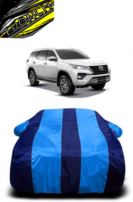 FRONCH Car Cover For Toyota Fortuner 2.7 2WD AT Petrol (With Mirror Pockets)(Blue)