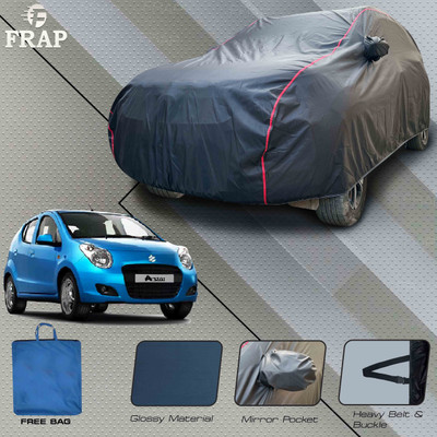 Frap Car Cover For Maruti Suzuki A-Star, A-Star ABS, A-Star LX, A-Star LXI, A-Star VXI (With Mirror Pockets)(Grey, Red)