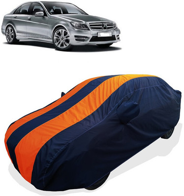 Coxtor Car Cover For Mercedes Benz C-Class C200 CGI Avantgarde (With Mirror Pockets)(Orange)