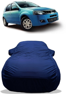 Wegather Car Cover For Mahindra E Verito D4 Electric (With Mirror Pockets)(Blue)