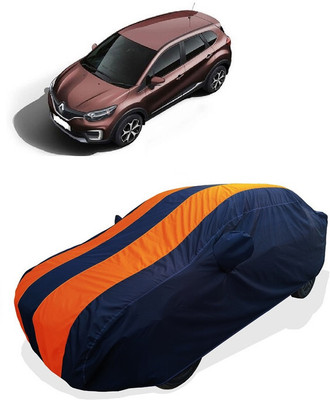 Coxtor Car Cover For Renault Captur 1.5 Petrol RXE (With Mirror Pockets)(Orange)