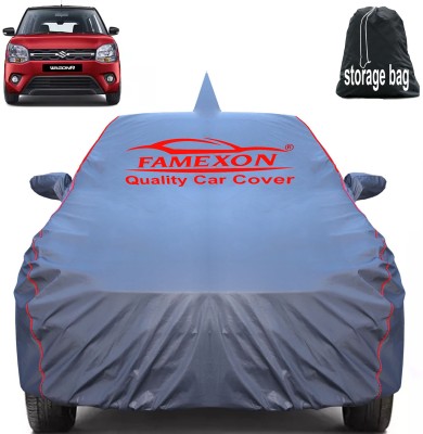 FAMEXON Car Cover For Maruti WagonR (With Mirror Pockets)(Gold)