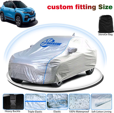 GARREGE Car Cover For Renault Kiger (With Mirror Pockets)(Silver, Grey)