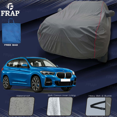 Frap Car Cover For BMW X1 (With Mirror Pockets)(Grey, Red)