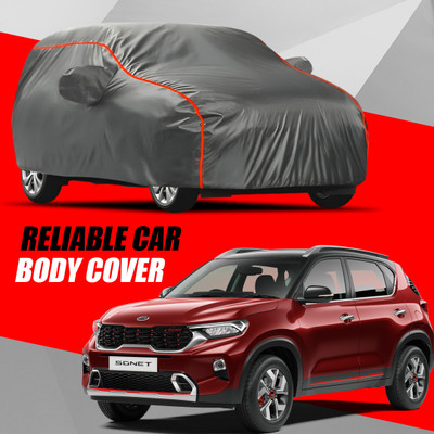 AXLOZ Car Cover For Kia Sonet (With Mirror Pockets)(Multicolor)
