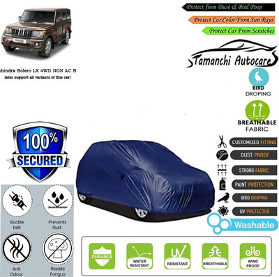 Tamanchi Autocare Car Cover For Mahindra Bolero LX 4WD NON AC BS3(Blue)