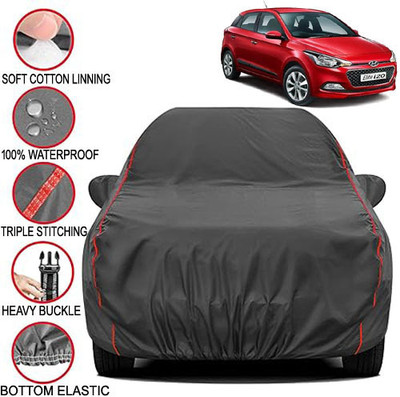 Telescope Car Cover For Hyundai Elite i20 (With Mirror Pockets)(Grey, For 2017, 2018, 2019, 2020, 2021, 2022, 2023 Models)