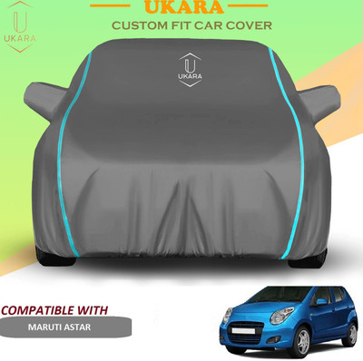 Ukara Car Cover For Maruti A-Star (With Mirror Pockets)(Grey)