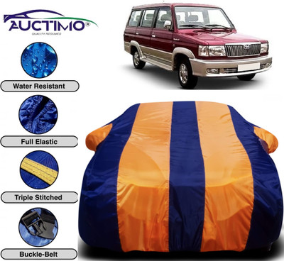 AUCTIMO Car Cover For Toyota Qualis (With Mirror Pockets)(Multicolor)