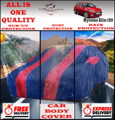Tamanchi Autocare Car Cover For Hyundai Elite i20(Red, Black)