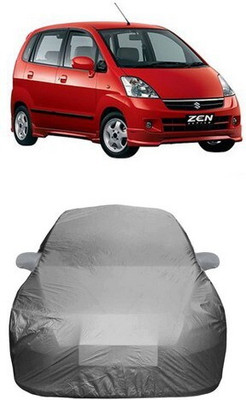 Kawach Car Cover For Maruti Suzuki Zen Estilo (With Mirror Pockets)(Grey)