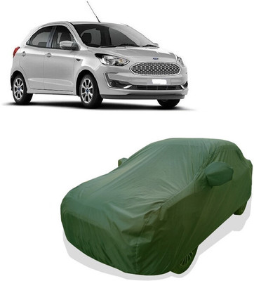 Tricway Car Cover For Ford Figo Titanium Diesel (With Mirror Pockets)(Green)