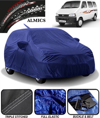 ALMICS Car Cover For Maruti Suzuki Eeco (With Mirror Pockets)(Blue)