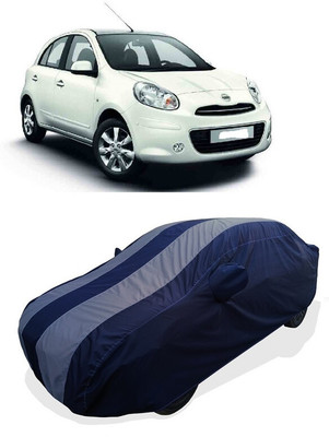 Coxtor Car Cover For Nissan Micra K9K (With Mirror Pockets)(Grey)