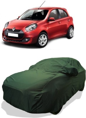 Coxtor Car Cover For Renault Pulse (With Mirror Pockets)(Green)