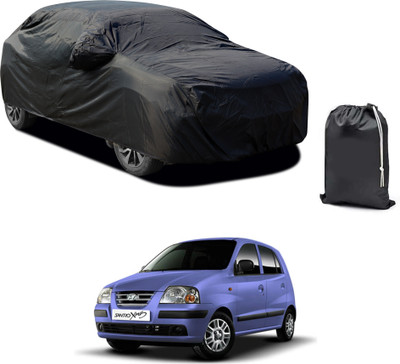 PAGORA Car Cover For Hyundai Santro Xing (With Mirror Pockets)(Black)