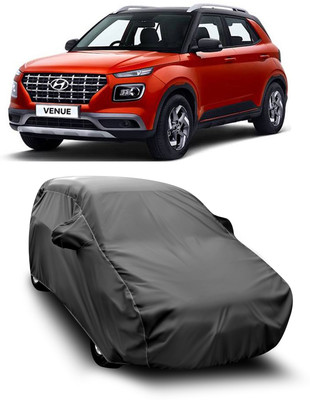 SXAWG Car Cover For Hyundai Venue (With Mirror Pockets)(Grey)