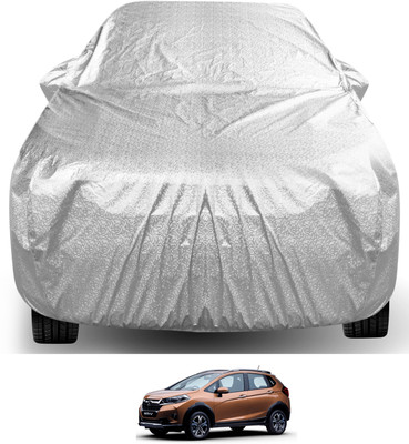 Auto Hub Car Cover For Honda WR-V (With Mirror Pockets)(Silver)