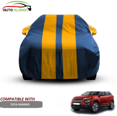 AUTO ALAXON Car Cover For Tata Harrier (With Mirror Pockets)(Blue, Yellow)